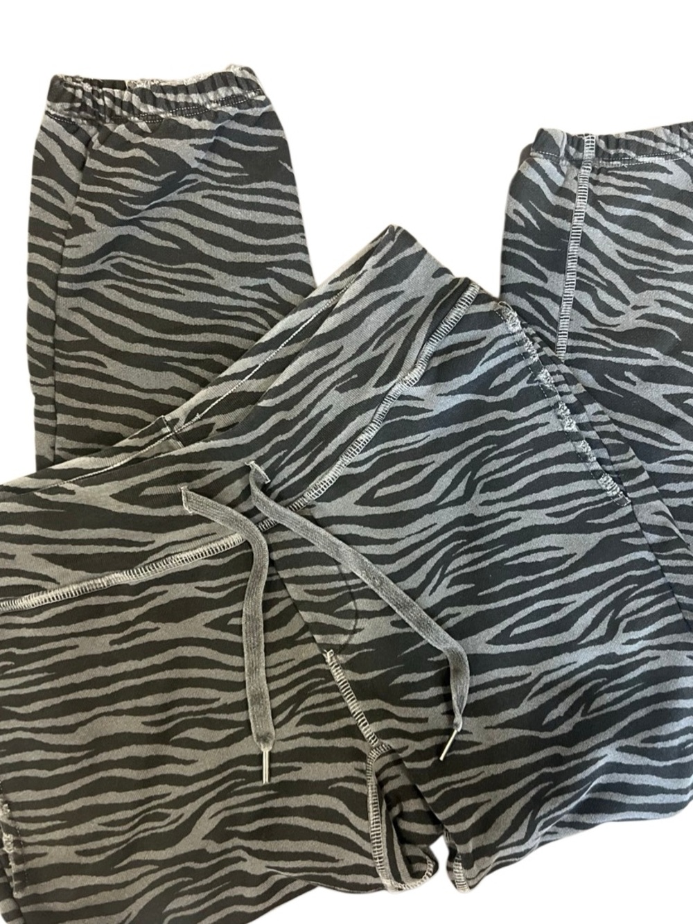 NSF Clothing "Maddox" Destroyed Zebra Joggers Size Medium